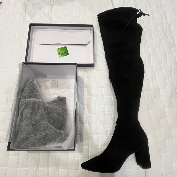 Anthropologie Shoes - *NEW IN BOX* Anthropologie Silent D Tall Over The Knee Boots in Black Suede